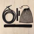 thumbnail image 2 of CTIRCHIU 1 Set of Swim Training Resistance Belt Adjustable Elastic Exerciser Belt Safety Rope (Black), 2 of 7