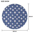 thumbnail image 6 of Dark Blue Sun Moon Star Pattern Round Tablecloth 60"x60",Wrinkle Wipeable Table Cloth for Kitchen Dining Room Picnic Patio Party, 6 of 6