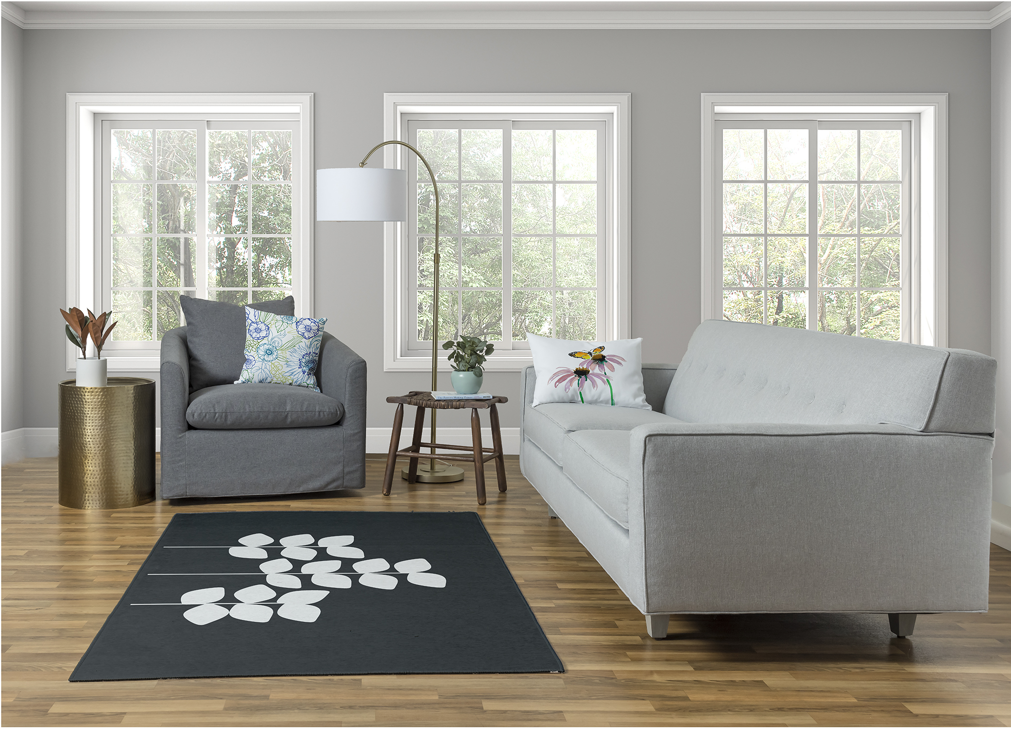 Simply Daisy Botanical Blooms Floral Area Rug, 4' x 6'