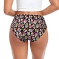 thumbnail image 3 of Womens Underwear vintage flowers skull Cuteness No Show Seamless Underwear for Women, Soft Stretch Women's Panties, Hipster Ladies Panties Bikini Underwear Briefs, 3 of 6