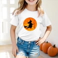 thumbnail image 2 of Kid' Halloween Shirt,Toddler Baby Girl Boy Halloween T-Shirt Short Sleeve Tops Pumpkin Fun Tee Clothes for 4-5 Years,White, 2 of 5