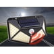thumbnail image 3 of 4PCS Lámpara solar 100LED Luz de pared solar Jardín Luz solar Brillante Cuatro lados Inducción del cuerpo humano Luz exterior impermeable Lámpara de calle (4 piezas, 3 of 5