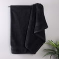thumbnail image 4 of Superior Egyptian Cotton Absorbent Black Bath Towel Set of 2, 4 of 15