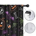 thumbnail image 4 of Blackout Kids Curtains,Halloween Colorful Spooky Elements Childrens Insulated Curtains Set Of 2,Bedroom Essentials,Toddler Room Decor 42"x84", 4 of 5