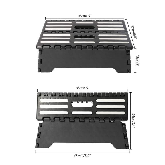 Fanwer 5 Inch Folding Step Stool with Non-Slip Mat, Incombustible Plastic, 250 Lb Capacity