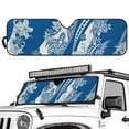 thumbnail image 2 of HUIACONG Blue Polynesia Windshield Sun Shade, Cute Shade Heat Shield，51.57 in *16.14 in, Compatible with JK JKU TJ 2 Door / 4 Door, 2 of 6
