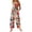 Vermilion, variant on Summer Floral Print Boho Overalls for Women 2026 Plus Size Wide Leg Jumpsuit Pants Rompers with Pockets L