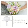 thumbnail image 4 of Foam Hemisphere Lace Bouquet Collar Wedding Handle Flowers Base Bridal Holder Bride, 4 of 6
