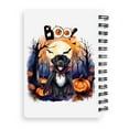thumbnail image 2 of Happy Halloween Vampire Newfoundland BOO with Pumpkins Fun and Spooky Spiral Bound Journal Newfie Dog Lover Gifts 5x7in Spiral Notebook - 00018, 2 of 5