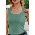 thumbnail image 5 of Arach&Cloz Women's Sweater Vests Square Neck Spring Summer Basic Slim Fitted Tank Tops 2026, 5 of 8