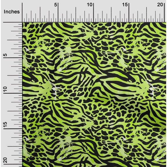 oneOone Viscose Jersey Light Green Fabric Animal Skin Sewing Fabric By The Yard Printed Diy Clothing Sewing Supplies 60 Inch Wide-3C3