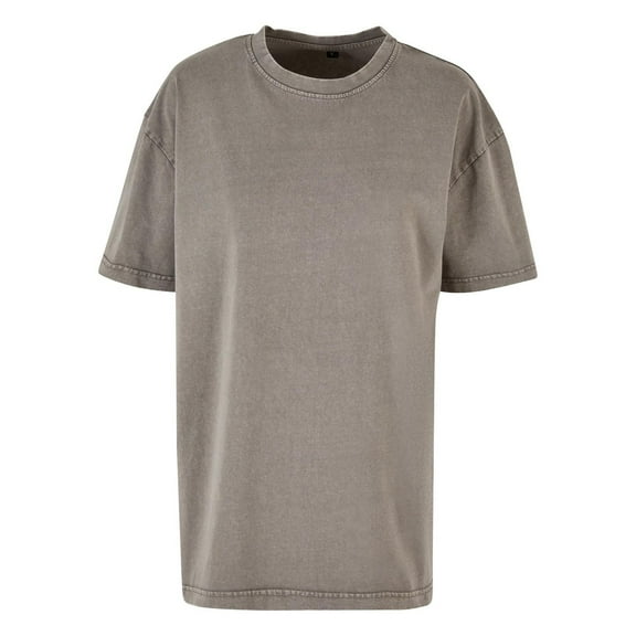 Build Your Brand Womens Acid Wash Oversized T-Shirt