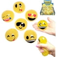 thumbnail image 5 of Yellow 2.25" Squeezy Bead Emoticon Balls (12 Pack) Random Pick, Game Prize, Stress Relief, 5 of 5