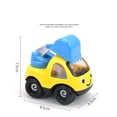 thumbnail image 3 of CSCHome Kids Toys Inertia Mini Cartoon Back to the Carriage Engineering Car Toys 4PCS Set Boy's Gift, 3 of 7