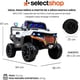thumbnail image 2 of Carro Estilo Maverick Camioneta Off-Road Electrico Montable para Niños Carrito de Control Remoto y Manejo Directo con Luces Estereo y Pedales Funcionales con Control Remoto (Blanco), 2 of 7