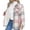 Pink Plaid, variant on Zeagoo Women's Fleece Sherpa Jacket Casual Long Sleeve Button Down Flannel Shacket Shirt Winter Coat with Pockets