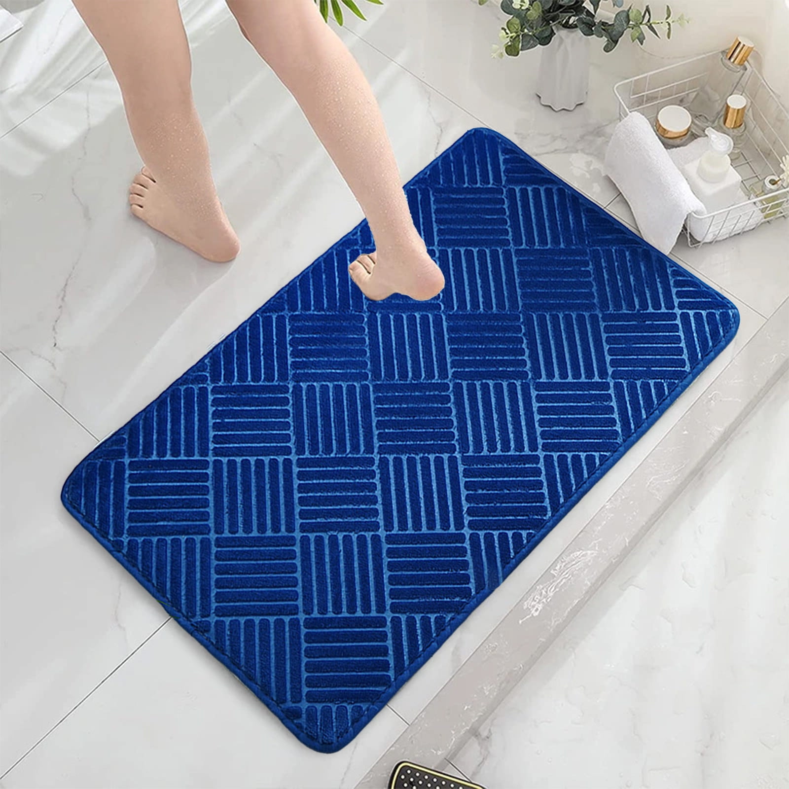 VQPeo Front Door Mat, Dirt Trapper Welcome Mat for Outdoor Indoor, Waterproof Doormat, Durable Machine Washable Entry Rug for Back Door Outside Patio Porch