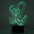 thumbnail image 4 of Lámpara de noche colorida USB 3D, luz LED de regalo con Control táctil para decoración de boda y habitación, 4 of 8