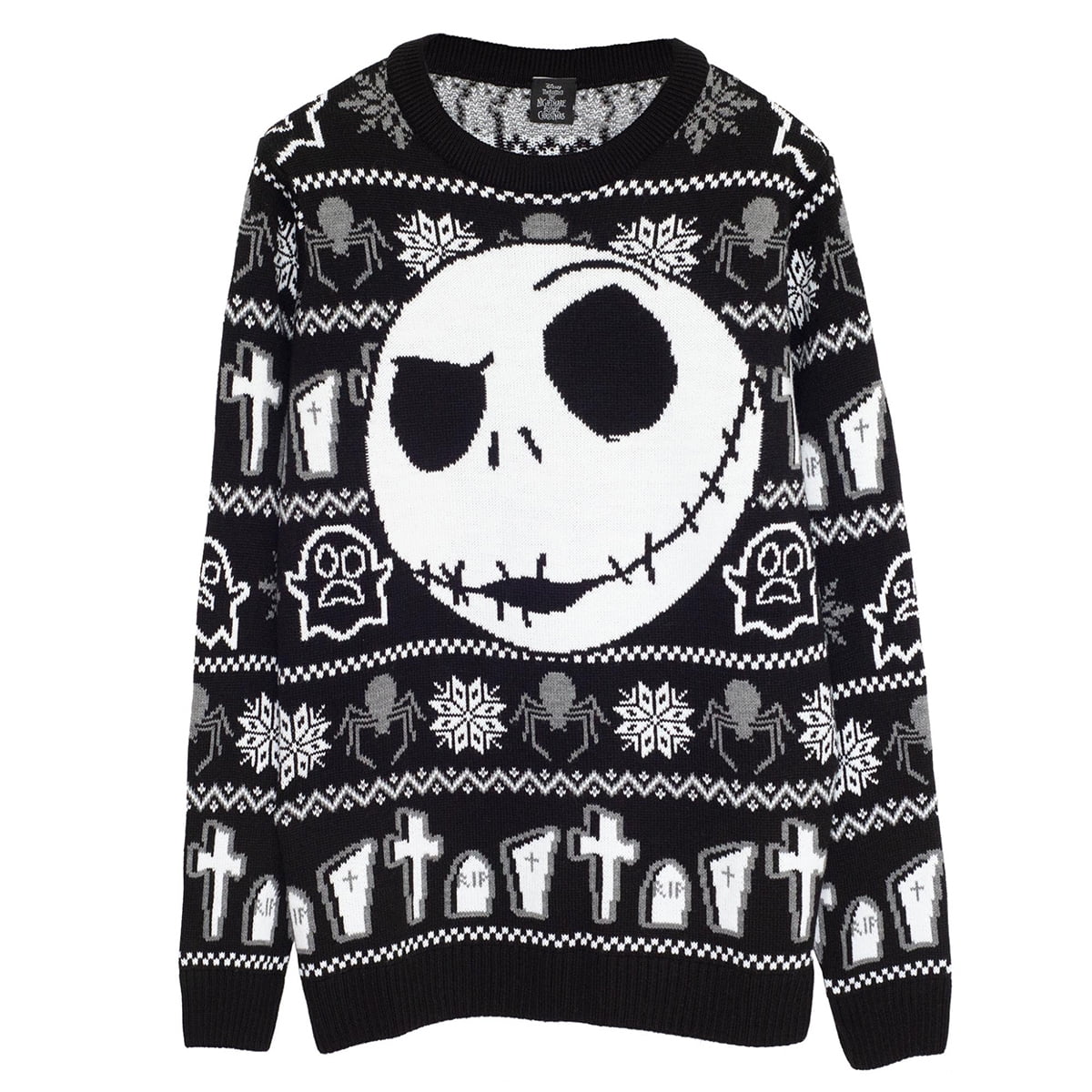 The Nightmare Before Christmas Jack Skellington Destructed Sweater