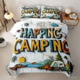 thumbnail image 2 of Erosebridal Rustic Cottage Twin Quilt Set for Boys Girls,Happy Camping Twin Coverlet Set for Teens, 2 of 7