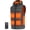 Gray, variant on Men's Heated Vest, Detachable Heated Hood, Black, 2XL