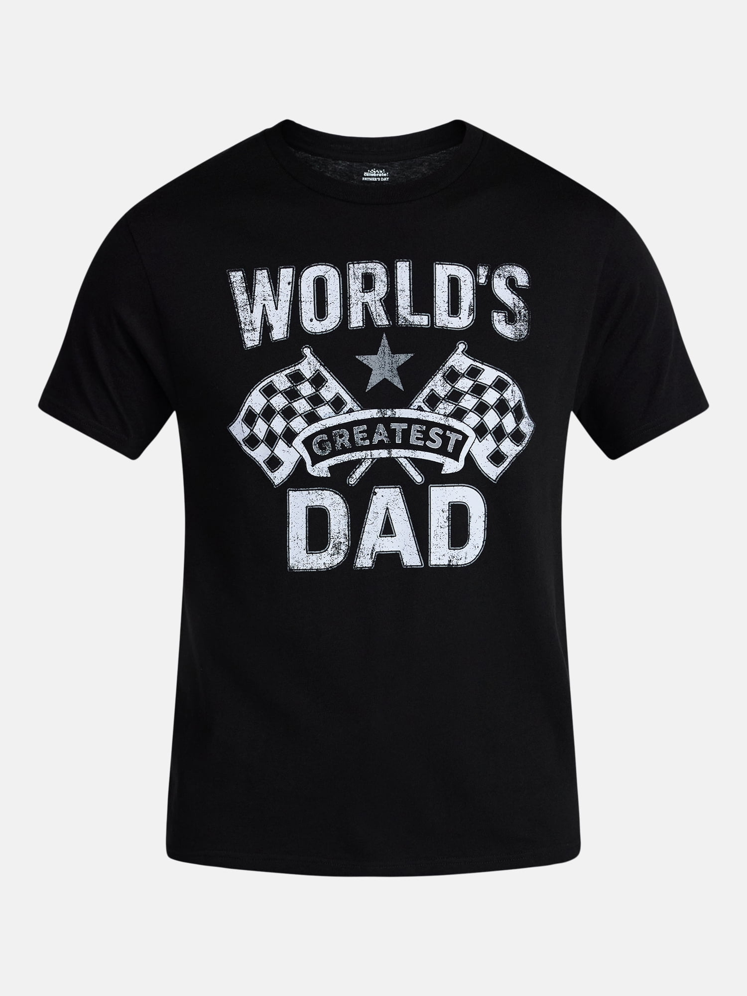 Father's Day Men's Vintage Label Dad Graphic Tee by Way to Celebrate, Sizes XS-5XL