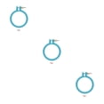 thumbnail image 1 of bedienty Plastic Cross Stitch Machine Needlecraft Embroidery Hoops Ring Sewing Tools Random Color 7 Inches 3Set, 1 of 6
