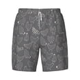 thumbnail image 4 of Lsque Mens Swim Trunks Funny Chicken Pattern - Bathing Suit Compression Liner - Beach Swim Shorts Swimwear - (S-3XL) - Stretch Quick Dry -Small, 4 of 9
