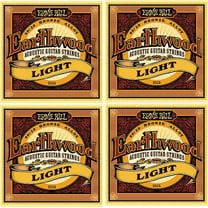Ernie Ball Acoustic Guitar Strings Earthwood Light Bronze 2004 4 Pack