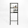 thumbnail image 6 of Furinno Turn-N-Tube Freestanding Over-The-Toilet Bathroom Shelves, Storage Rack with 3 Shelves, Black Espresso/Black, 6 of 6