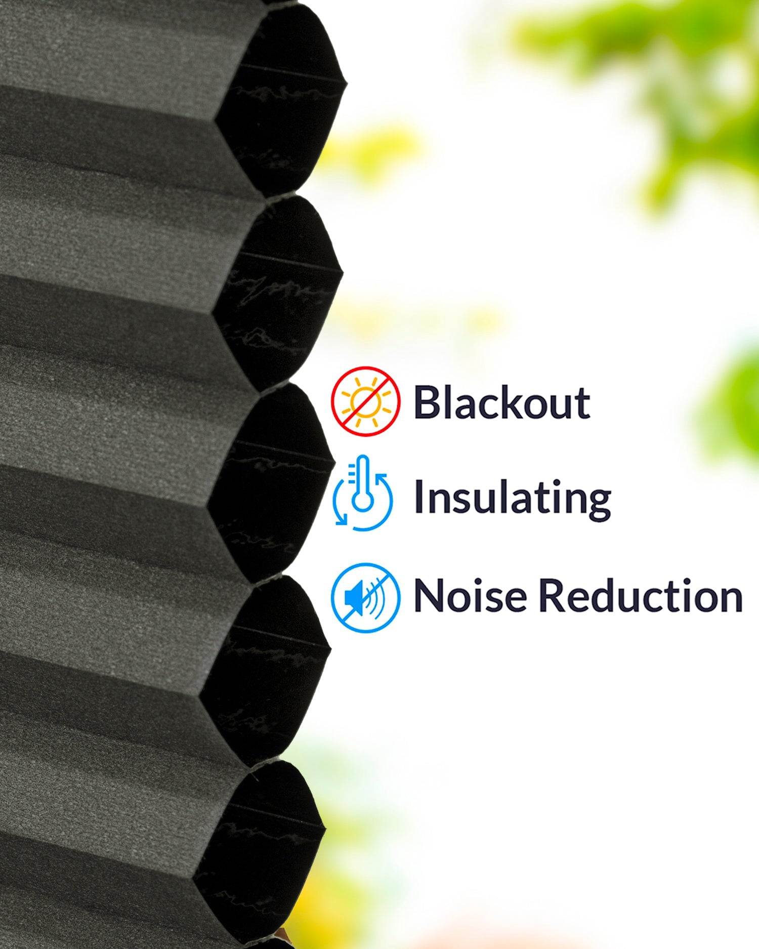 Chicology Cordless Top Down Bottom Up Blackout Cellular Shade Tarpaulin Grey 33.25 in. W x 48 in. L