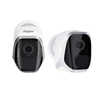 2pk Energizer Connect Wireless Rechargeable Battery-Powered Smart WiFi Security Camera, 1080p Video, Indoor/Outdoor Weatherproof, PIR Motion