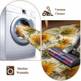 thumbnail image 5 of Autumn Sunflower Round Rug 8ft Washable Circle Rugs Non Slip Fall Country Vintage Botanical Large Area Rug Indoor Floor Carpet for Bedroom Kitchen Living Room Home Office Dining Room Nursery, 5 of 8