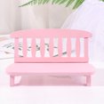 thumbnail image 5 of Milisten Mini Wooden Settee Model Creative Photo Props Vintage Room Layout Adorable Home Chair Ornament (Pink), 5 of 5