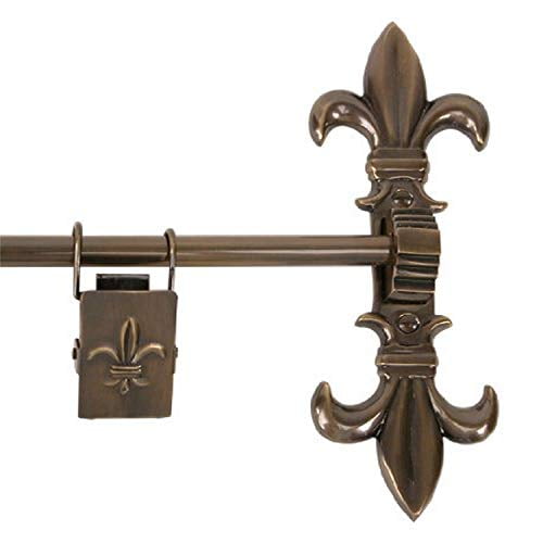 Dark Bronze Finish Brass Elegans LF002DBZ Solid Brass Lafayette Design 4-Inch Decorative Door Hinge with Brass Screws