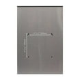 thumbnail image 5 of Qualarc WF-0906A Glacial Elliptical Stainless Steel Locking Wall Mount Mailbox, Silver, 5 of 5