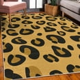thumbnail image 3 of Animal Decorative Rug, Leopard Animal Skin Pattern in Abstract Style Wild Safari Jungle Theme, Quality Carpet for Bedroom Dorm and Living Room, 6 Sizes, Earth Yellow, by Ambesonne, 3 of 4