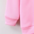 thumbnail image 6 of Tao Tao Toddler Baby Girls Clothes Butterfly Floral Print Hoodie Letter Graphic Sweatpants Fall Winter Outfits Set Pink 130, 6 of 8