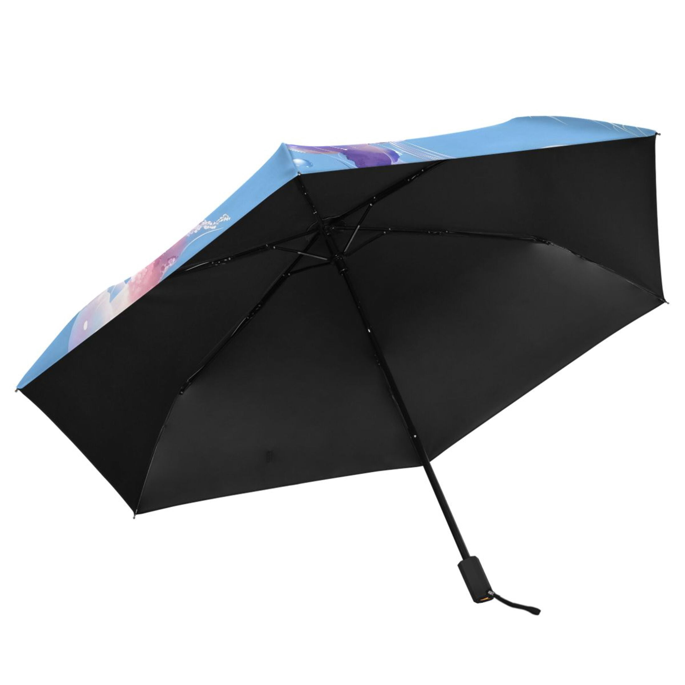 Beautiful Cute Jellyfish Compact Sun Umbrella Windproof Travel Umbrellas for Rain Strong Portable UV Protection