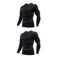 thumbnail image 4 of Minnieouse Ropa interior térmica para hombre, medias elásticas de secado rápido, ropa deportiva de compresión cálida para correr, Fitness, Nuevo estilo, XXXL 2piezas, 4 of 6