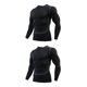 thumbnail image 3 of Jumpingount Ropa interior térmica para hombre, medias elásticas deportivas de secado rápido, ropa deportiva de manga larga para correr en Nuevo estilo,L 2piezas, 3 of 6