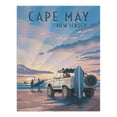 thumbnail image 2 of Cape May, New Jersey, Beach Lithograph (1000 Piece Puzzle, Size 19x27, Challenging Jigsaw Puzzle for Adults and Family, Made in USA), 2 of 4
