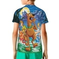 thumbnail image 2 of Scooby Doo Boys Girls T-Shirts Graphic Print Short Sleeve Tops Casual Crew Neck T-Shirt Streetwear for Youth Kids, 2 of 8