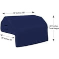 thumbnail image 4 of Covers & all Built-in Outdoor Grill Cover, Durable 12 Oz Waterproof Cover Max Material with Air Pocket & Elastic for Snug Fit (36" W x 26" D x 24" H Inches, Blue), 4 of 5