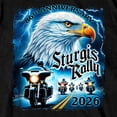 thumbnail image 5 of 2026 Sturgis Motorcycle Rally Eagle Storm Men's Black T-Shirt - SPB1216 X-Large, 5 of 5