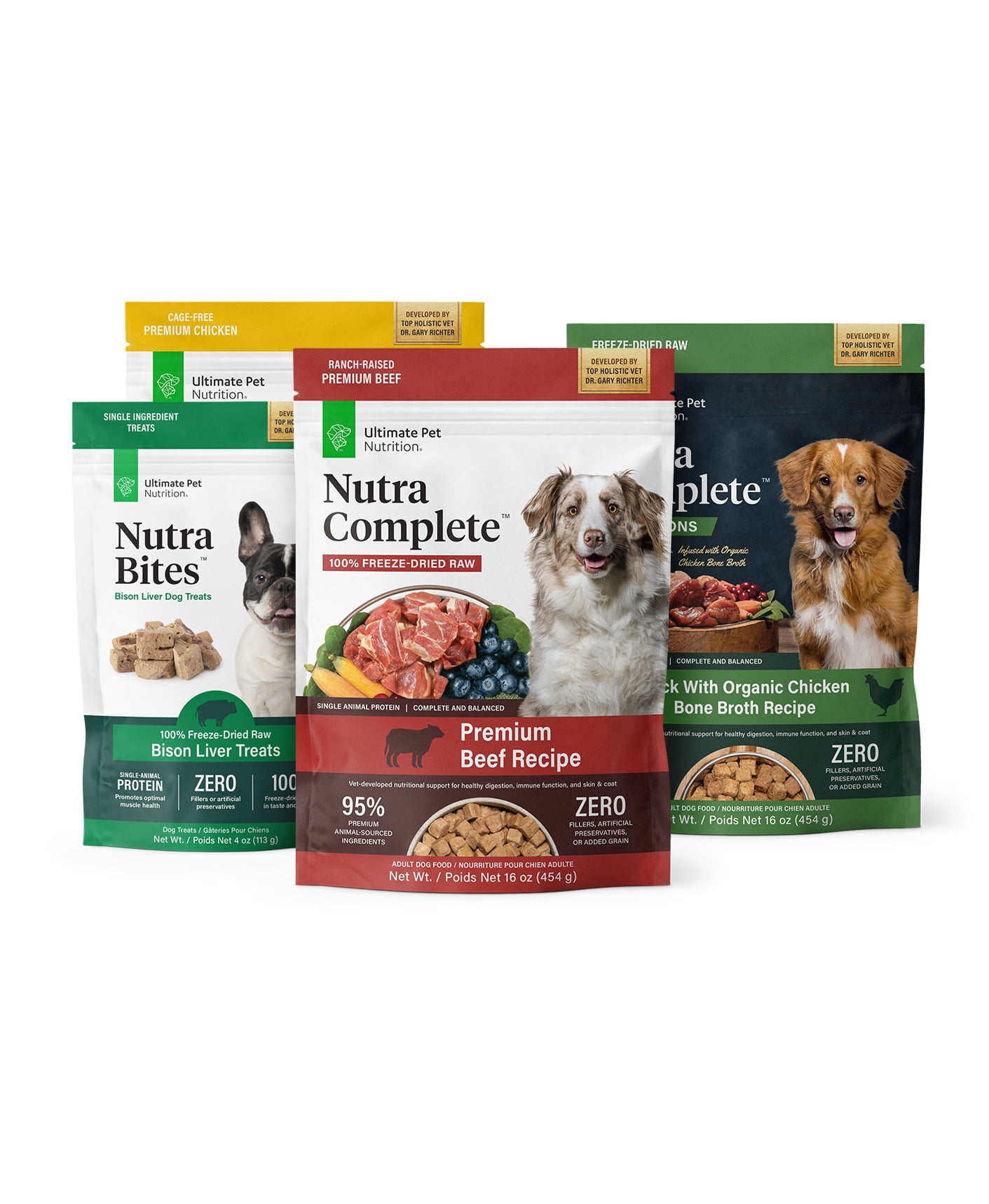 Ultimate Pet Nutrition Nutra Complete Premium Beef Freeze-Dried Raw Dog Food 16 oz.