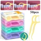 thumbnail image 2 of 4 Cajas de Hilo Dental con Sabor a Fruta Cuidado Oral Hilo Dental Ultrafino Portátil, 2 of 4