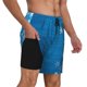 thumbnail image 2 of Fotbe Blue Christmas Traje de Baño para Hombre – Shorts de Natación de Secado Rápido con Forro y Bolsillos-Small, 2 of 6