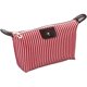 thumbnail image 1 of Waterproof nylon toilet bag for skin care products, simple suitcase, laundry, striped Jiaozi cosmetic bag red, 1 of 4