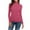 Hot Pink, variant on Otvok Womens Tops Solid Color Turtleneck Long Sleeve Knitting Tshirt